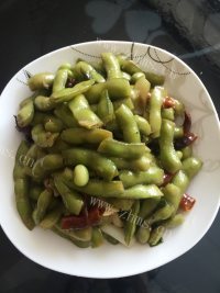 下酒菜香辣毛豆做法图解12)