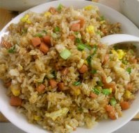 美味的炒米饭