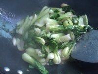 绿色食物之清炒小白菜做法图解4)