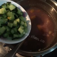 丰富的南瓜黄瓜杂粮粥的做法图解十六