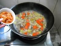 美味的辣白菜杂蔬素锅的做法图解十