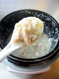 营养的湘莲鸡粥做法图解9)