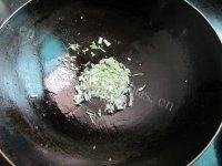 青菜炒饭自制做法图解4)