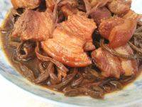 家常菜干豆角炖五花肉