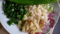 家常菜香菇炒花菜做法图解3)