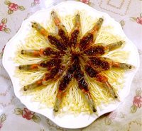 鲜美无敌的蒜蓉海虾蒸金针菇的做法图解十二