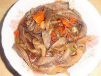 家常菜肉炒平菇