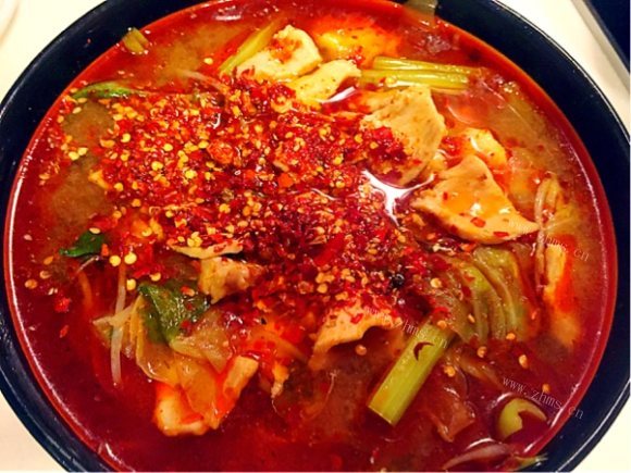 五味俱全的水煮肉片