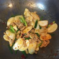 自制肉丝炒年糕