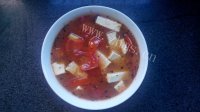 美味的西红柿豆腐汤