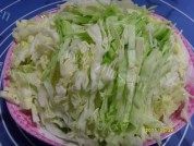 圆白菜炒饼做法图解4)