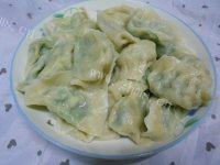 自己做的韭菜鸡蛋水饺