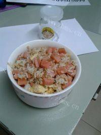 自制鸡蛋火腿炒饭