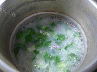 美味的青菜咸肉大米粥做法图解6)