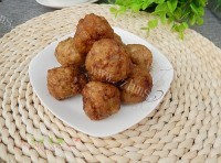 家常香炸藕丸子做法图解10)
