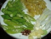 色泽不错的辣炒鸡胗做法图解2)