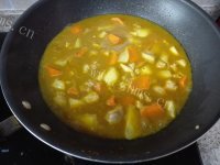 美味的咖喱鸡腿饭做法图解8)