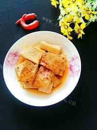 美味酱烧北豆腐做法图解8)