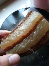 家常菜腊肉炒菜心做法图解2)