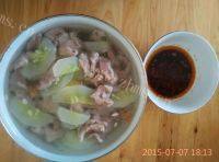 家常菜黄瓜肉片汤