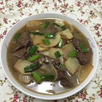 喷香盘菜炒鸭血做法图解9)