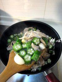 家常秋葵炒肉片