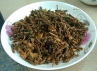 家常菜干豆角炒肉