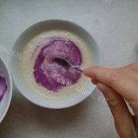 亲子美食紫薯泥紫薯汁的做法图解六