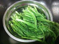 家常菜蒜茸油麦菜做法图解1)