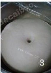 自制蜜花豆软面包做法图解3)