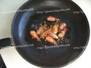 虾味青菜炒饭做法图解2)