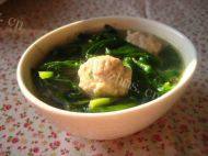 菠菜肉丸汤