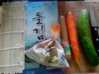 健康美食辣白菜寿司做法图解7)