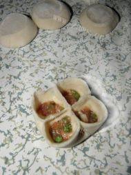 喷香的四喜蒸饺做法图解11)