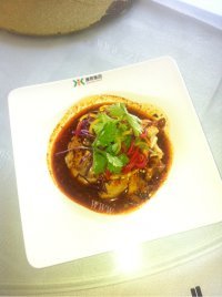 美味的鱼香煎茄饼做法图解1)