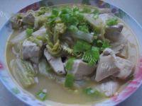 小白菜炖豆腐做法图解8)