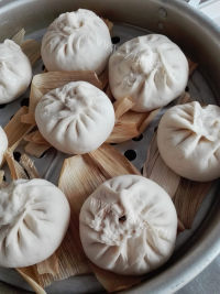美味的白菜猪肉包子做法图解11)