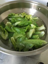 家常菜蒜香生菜做法图解2)