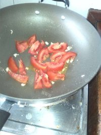 美味营养的番茄炒蛋做法图解4)