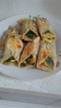 DIY韭菜鸡蛋锅贴做法图解9)