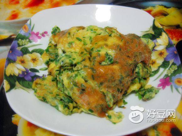 自制韭菜摊鸡蛋
