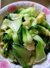 家常菜蚝油小白菜