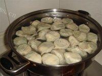 自己做的鲜虾水饺