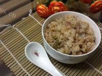 自己做的腊肉焖饭