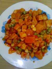 家常菜菠萝鸡丁
