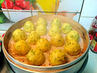 自制榆钱窝窝头