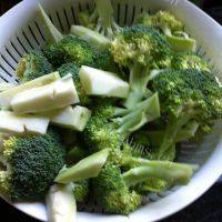 家常菜西兰花炒肉做法图解2)