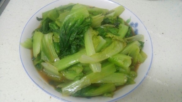 清爽可口的蚝油生菜
