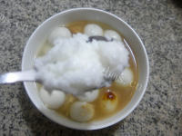 美味的咖啡燕麦片汤圆做法图解5)