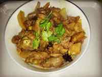 家常菜鸡腿炖土豆